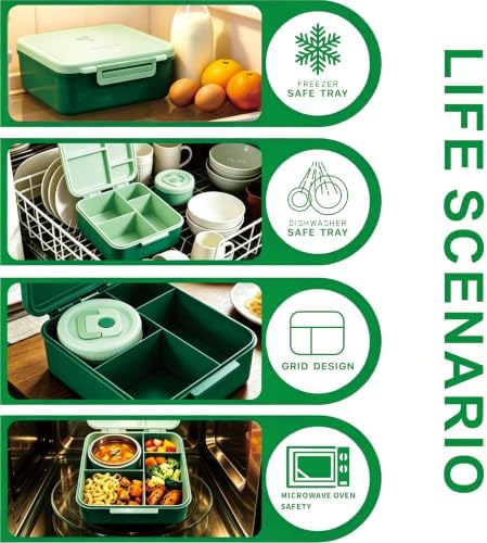 Kids Bento Lunch Box with 10 oz Insulated Food Jar for School