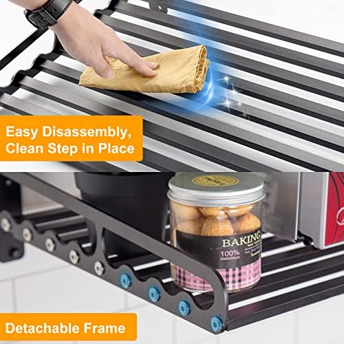 Microwave Oven Rack, 23.58" x 15.52" Wall Shelf