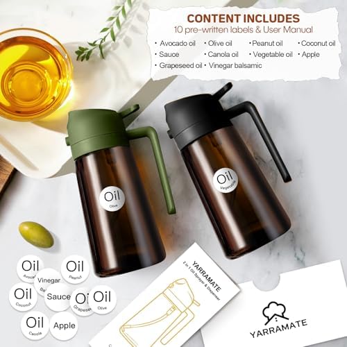 YARRAMATE 16oz/470ml DarkBrown Oil Sprayer