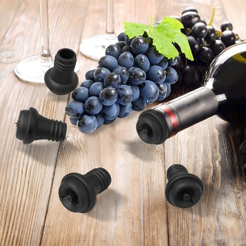 52 Pcs Wine Stopper Vacuum Pump Sealer Silicone Saver Resealable