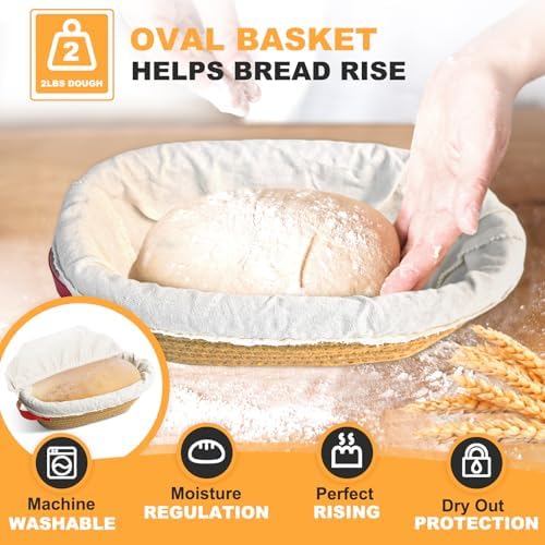 MSJGA 9×5 Inch Cast Iron Loaf Pans with Lid for Bread Baking, 2 In 1