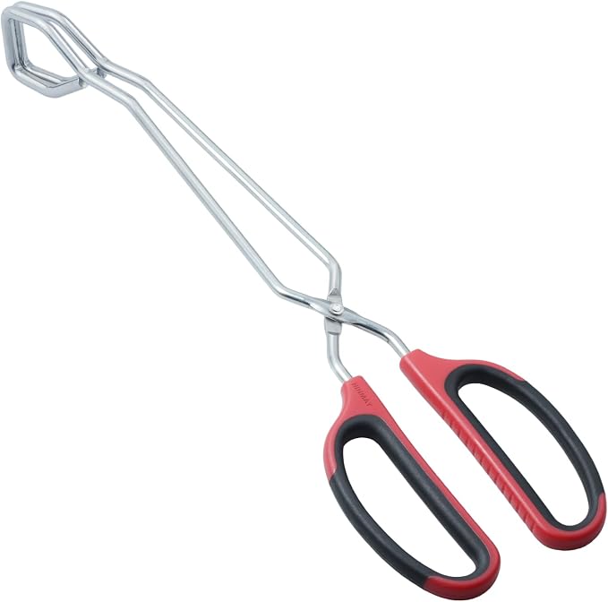 HINMAY 13-Inch Stainless Steel Scissor Tongs by HINMAY