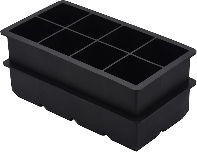 Bangp Large Ice Cube Tray for Whiskey, 2 Pack Stackable Big Ice Cube Molds Make - Image 7