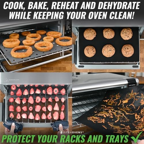 INFRAOVENS Reusable Mats Compatible with Ninja Foodi SP101 SP201 SP301
