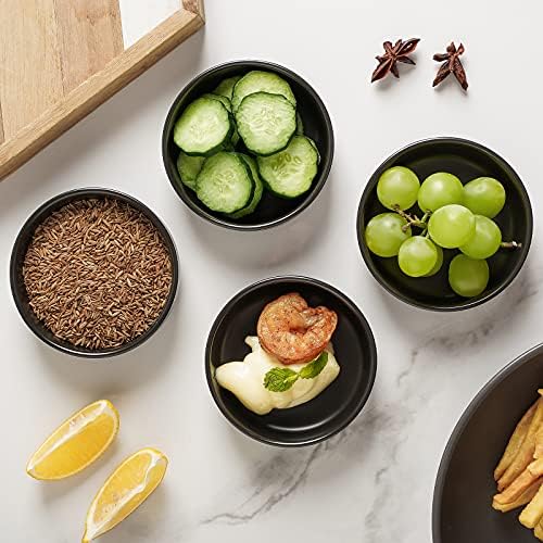 Selamica Ceramic 3.3 Inch Soy Sauce Dish Dipping Bowls Side Dishes