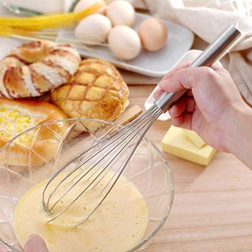 Stainless Steel Whisks with 3 Packs 8"+10"+12" Kitchen Whisk Set