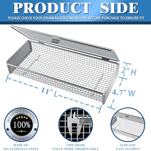 Dishwasher Basket for Small Items, 304 Stainless Steel