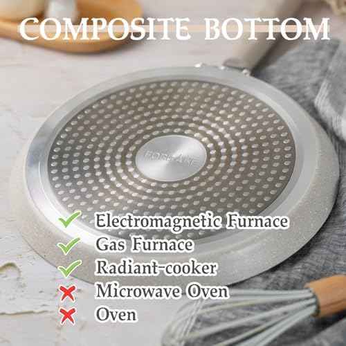 9-Inch Crepe Pan, Nonstick Dosa Pan with Spreader & Spatula