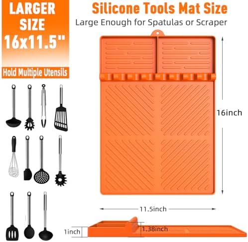 Silicone Grill Mat Compatible with Blackstone