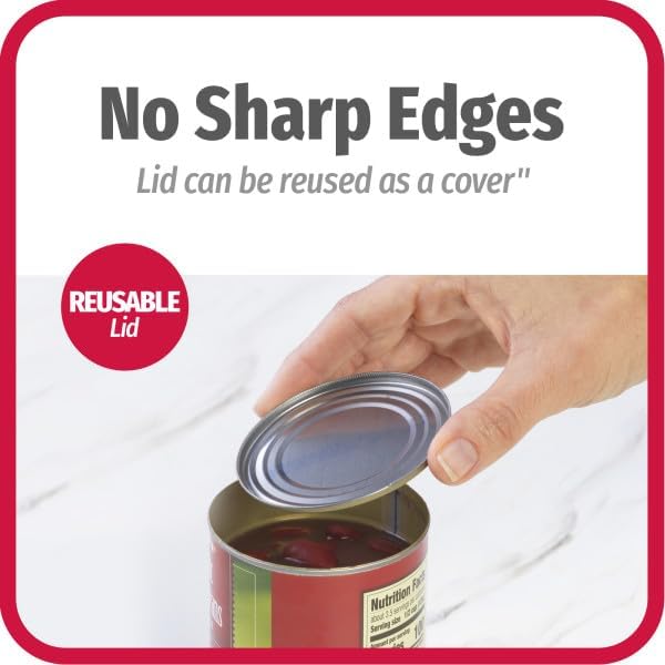 Good Cook Can Opener, Safe Cut Manual Can Opener, no Sharp Can Edges - Image 3