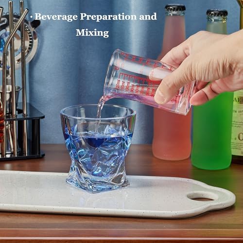 Ackers 4oz Glass Measuring Cup – Shot Glass with Ounce,Ml,Cups