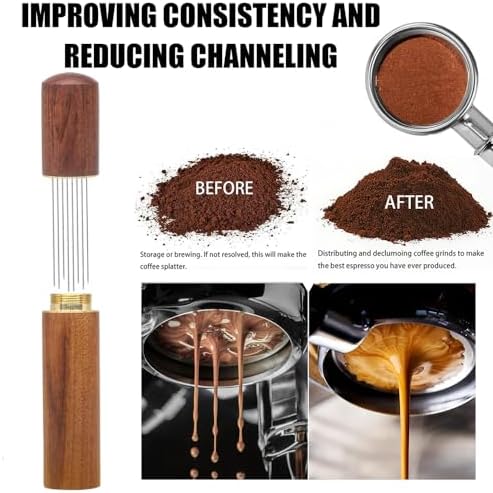 Espresso Accessories Kit 5-PCS Including 54mm Wooden Portafilter