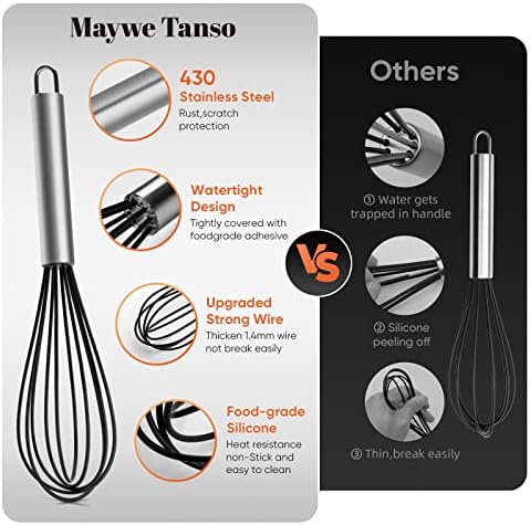 3PCS Silicone Cooking Utensil Set, Black