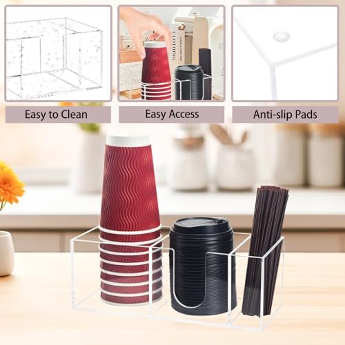 Acrylic Countertop Coffee Cup Holder
