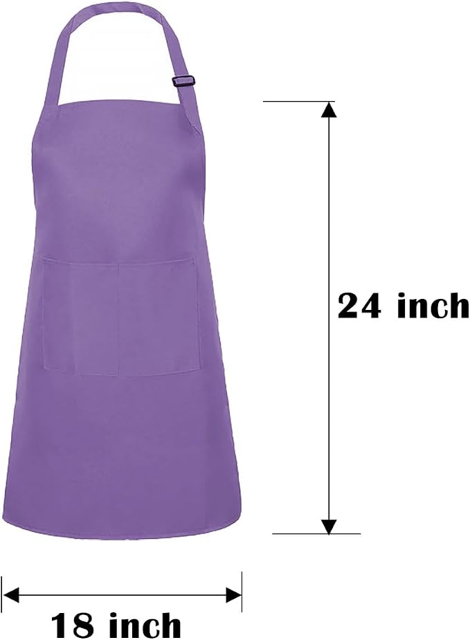 Kids Apron Set Chef Hat Sleeve Outfit Costume Toddler Girl Boy Aprons Cooking - Image 2