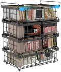 UMDONX 4-Pack Expandable Stackable Freezer Storage Boxes