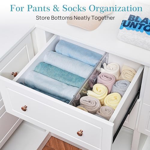 Vtopmart 6" Tall Upgrade Drawer Dividers, 12.8"-22.3" Expandable