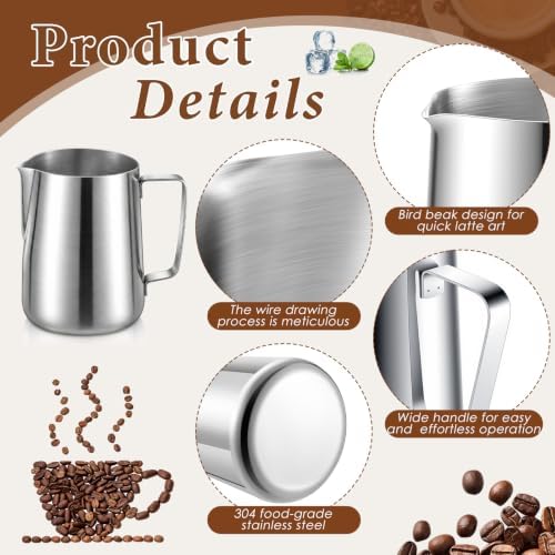 Stainless Steel Pitcher 67 oz / 2 L Beverage & Water Pitcher with