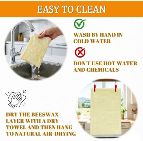 2 Pack Beeswax Bread Bags, XL 13x17in