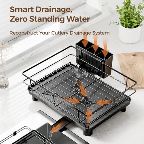 HYSEYY Kitchen Counter Dish Drying Rack, 2 Pack
