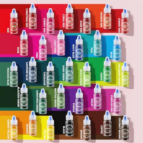 Food Coloring Liquid Set, 33 Colors, 0.25 Fl Oz