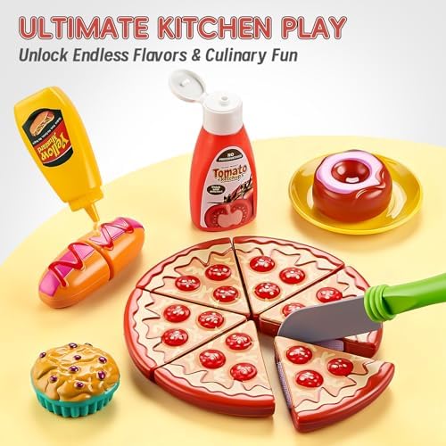 Shimirth Play Kitchen Accessories, Large Stainless Steel Kids Cooking