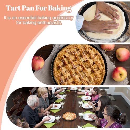 Windspeed 4+31 Pcs Tart Pan with Removable Bottom, 9 Inch 11 Inch