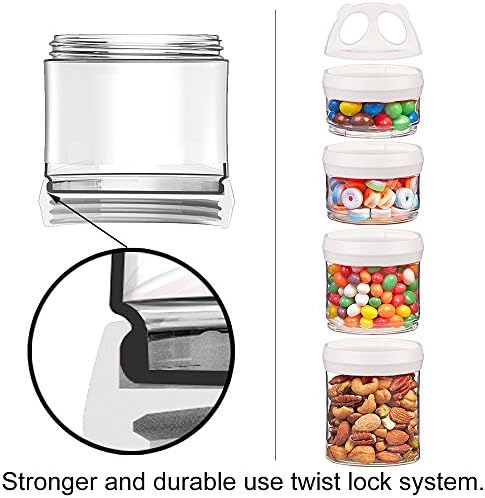 BeneLabel Stackable Food Storage Containers with Twist Lock System