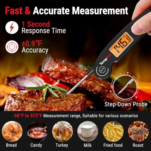 TempPro TempSwift 1-Second Instant Read Meat Thermometer
