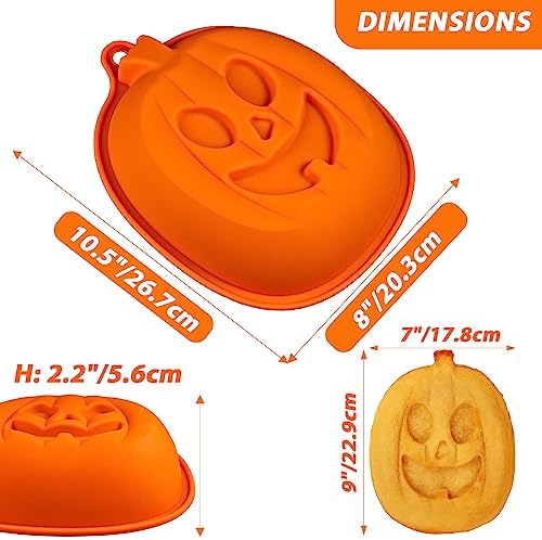 Kamehame Halloween Pumpkin Cake Pan, 8 Inches Pumpkin Cake Mold, Jack