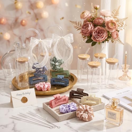 SiliFine 25 Pcs/6 Set Birthday Gifts for Girls, Multicolor Birthday