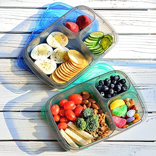 Youngever 7 Sets Bento Lunch Box, Meal Prep Containers, Reusable 3