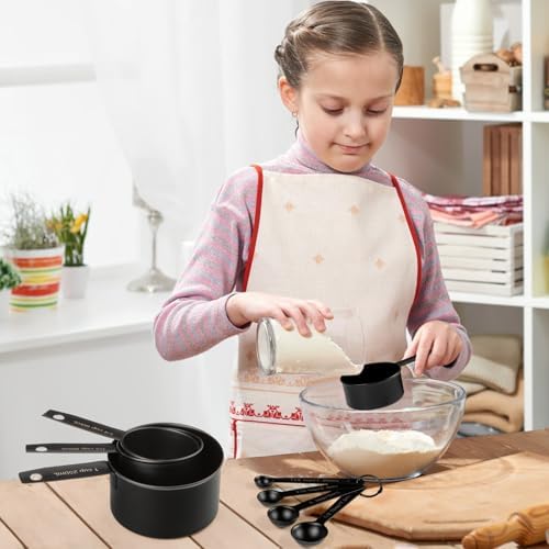 Measuring Cups and Spoons Set of 9, Stainless Steel Measuring cup for