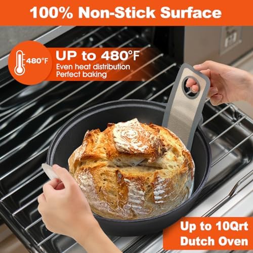 2 Size Sourdough Silicone Bread Sling - 9.5 inch and 8.3 inch Round