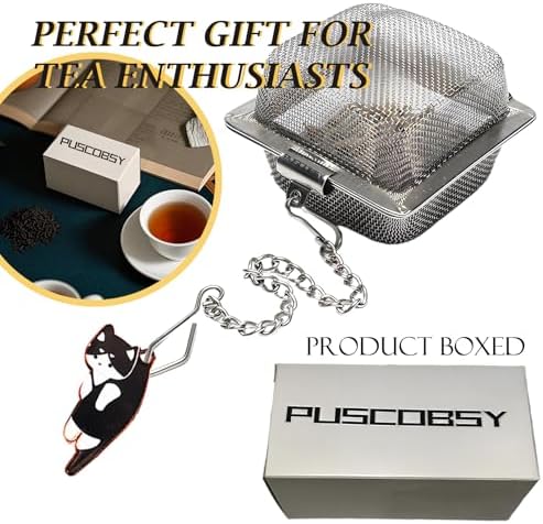 Cat Tea Infuser Set, 2 PCS Cubic Tea Diffusers for Loose Tea