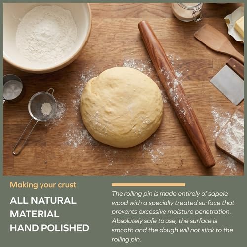 muso wood Sapele French Rolling Pin for Baking