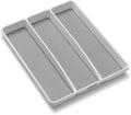 madesmart 3 Compartment Utensil Tray, Non Slip Lining, Deep Storage by madesmart%C2%AE