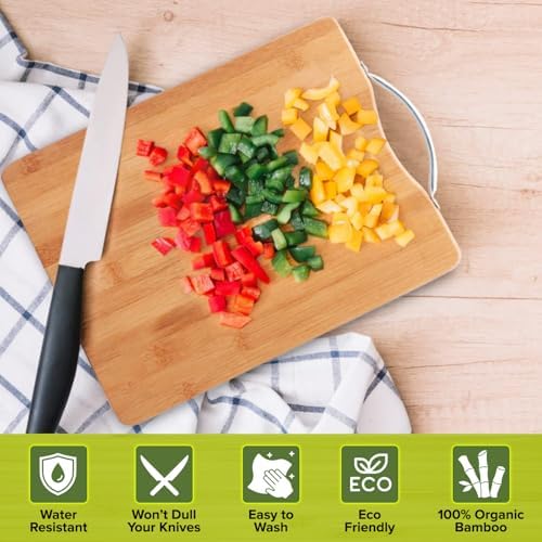 Cutting Boards for Kitchen - Bamboo Cutting Board Cutting Boards Juice