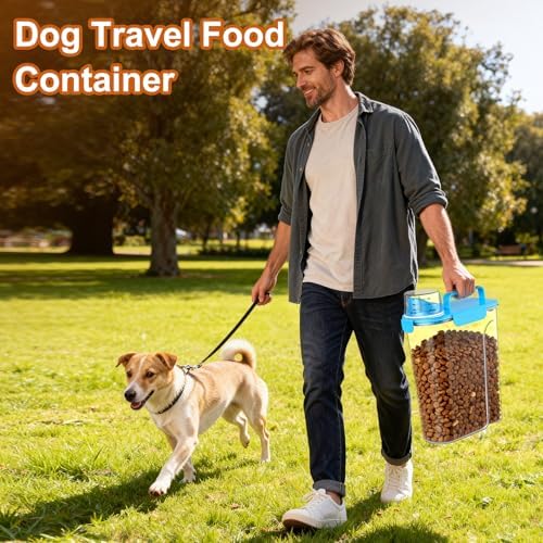 Uppetly Dog Cat Food Storage Container, 5-7Lbs Pet Food Containers