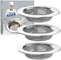 MR.SIGA Stainless Steel Kitchen Sink Strainer, 3 Pack