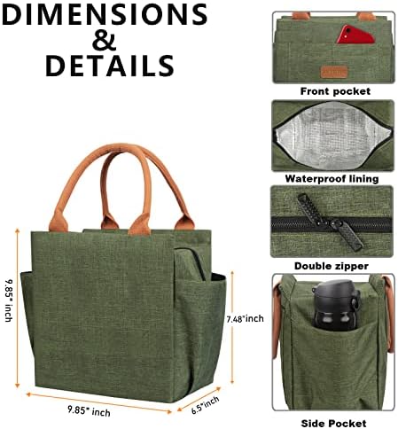 Joymee Lunch Box for Women Reusable Leakproof Insulated Lunch