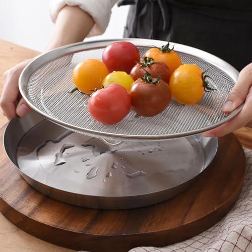 WAGENSTEIGER Stainless Steel Mesh Tray Set with Drip Pan, Air Fryer