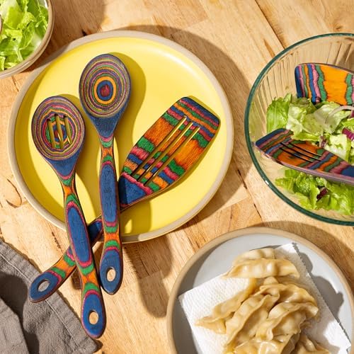 5pc Wood Cooking Utensils Set - Wooden Spoons for Cooking – Pakka Wood