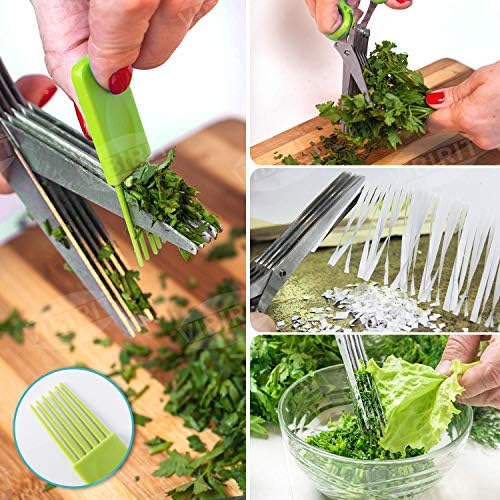 VlBlRlIT2025 Upgraded Herb Scissor,Leaf Stripper,Stainless Steel