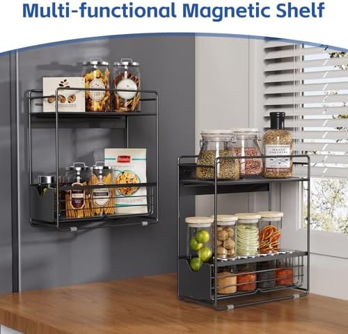 2 Tier Magnetic Shelves for Washing Machine