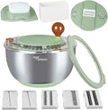 Stainless Steel Salad Spinner with Storage Lid, 5.3Qt