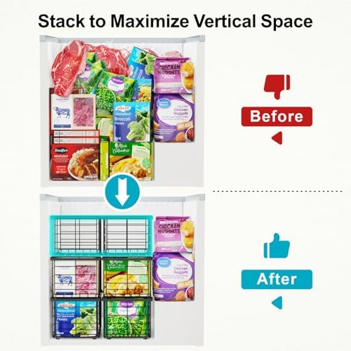 iSPECLE Chest Freezer Organizer - Large Baskets for 5 to 7 Cu.Ft