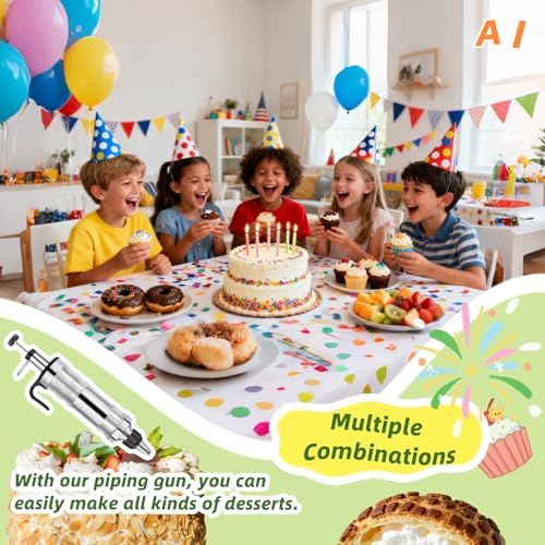 Dessert Decorating Syringe Set, Cake Filling Injector & Frosting