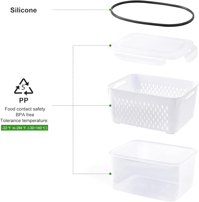 5 PCS Large Fruit Containers for Fridge - Image 8