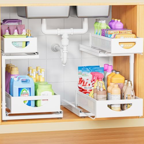Under Sink Organizer for Kitchen and Bathroom Cabinets Pull Out